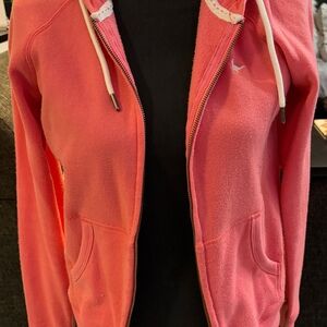 Jack Wills Coral Pink Zip Hoodie size small